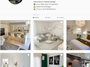 480K Home Decor Interior Design Instagram Account for Sale