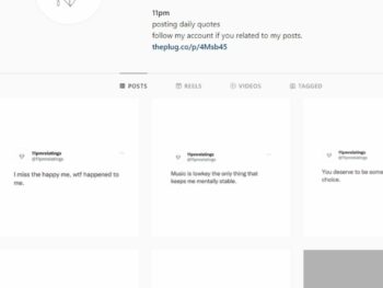 49K Sad Quotes Instagram Account for Sale