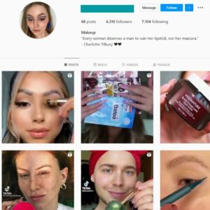 4K Makeup Beauty Instagram Account for Sale