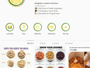 66K Weightloss Health Nutrition Instagram Account for Sale