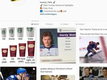 7K Hockey NHL Instagram Account for Sale