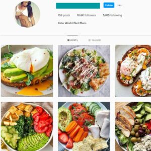 10K Healthy Diet Instagram Account for Sale