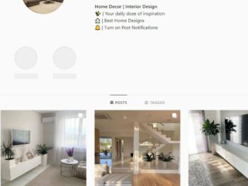 120K Interior Design / Home Decor Instagram Account for Sale