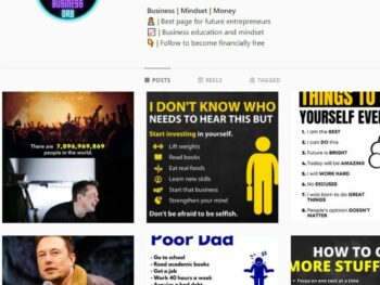 1K Business Mindset Instagram Account for Sale