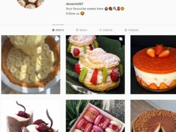 2K Desserts Food Instagram Account for Sale
