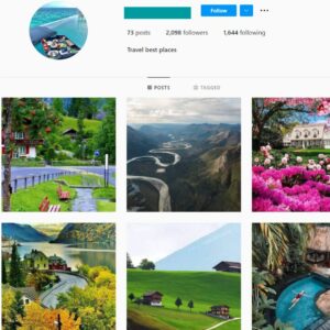 2K Nature Travel Instagram Account for Sale