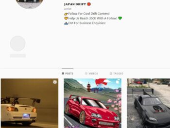 340K Japan Cars Instagram Account for Sale
