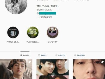 1.4M BTS V Fan Instagram Account for Sale