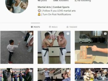 130K MMA Sports Instagram Account for Sale