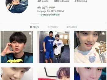 150K Suga BTS Fan Instagram Account for sale