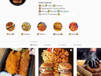 170K Fast Food Instagram Account for Sale