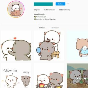 1K Kawaii Couple Instagram Account for Sale