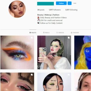 1K Makeup Fashion Instagram Account for Sale