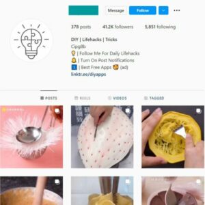 40K DIY LIFEHACKS IG ACCOUNT for sale