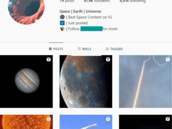 50K Space Earth Universe Instagram Account for sale