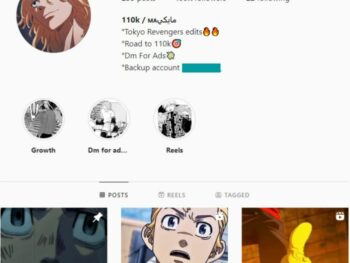 100k Anime Instagram Account for sale