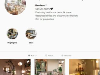 110K Home Decor Interior Design Instagram Account for sale