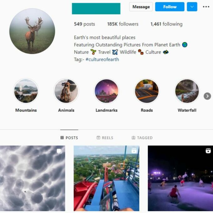 185k Travel Destinations Instagram Account for sale