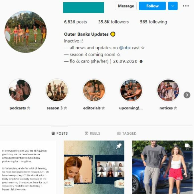 35K Netflix Series Fan Instagram Account for sale