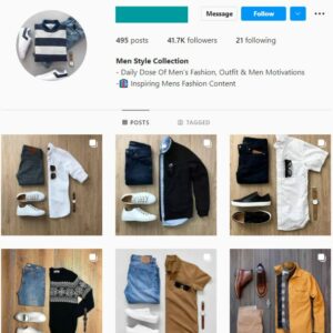 40K Men’s Fashion Style Instagram Account for Sale