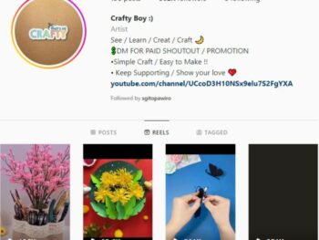 500K Art and Craft Instagram Account for sale