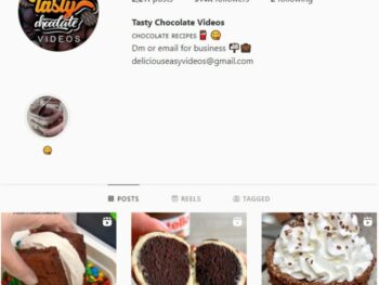 500K Food Desserts Instagram Account for sale