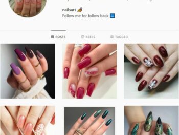 1.6K Nails Makeup Instagram Account for sale