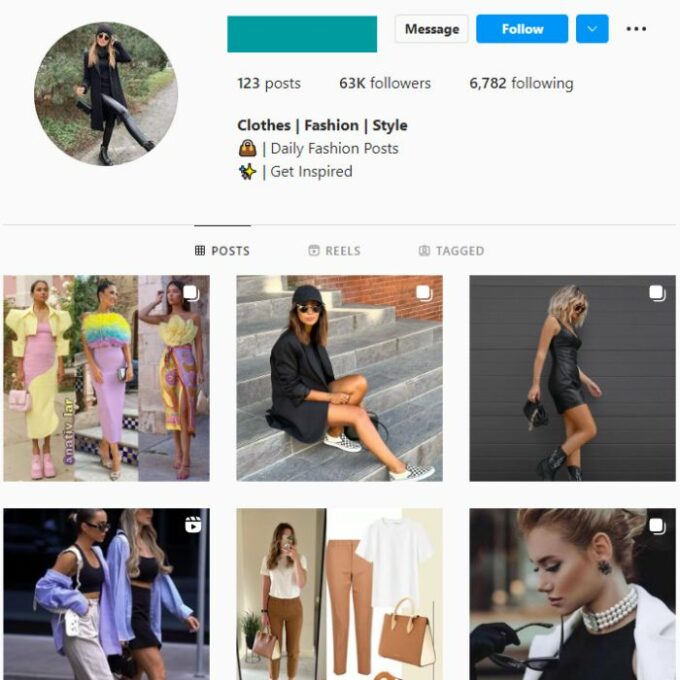 100K Fashion Outfits Instagram Account for sale