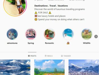 20k Travel Destinations Instagram Account for sale