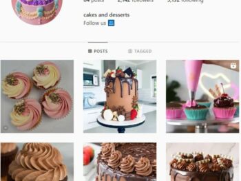 2K Desserts Cakes Instagram Account for sale