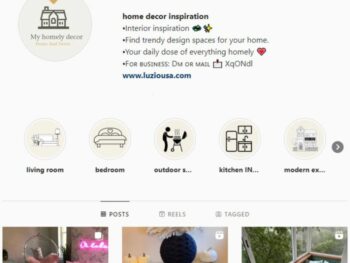 320K Home Decor Interior Instagram Account for sale