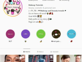 350K Makeup Beauty Instagram Account for sale