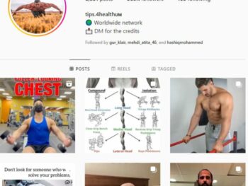 570K Male Gym Fitness Instagram Account for Sale