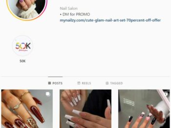 100K Nails Makeup Instagram Account for sale