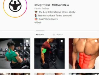 11K Male Fitness Gym Instagram Account for sale