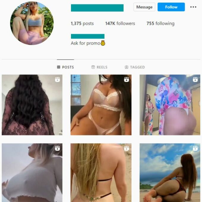 140K Babes Models Instagram Account for sale