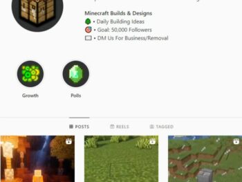 25K Minecraft Gaming Instagram Account for sale