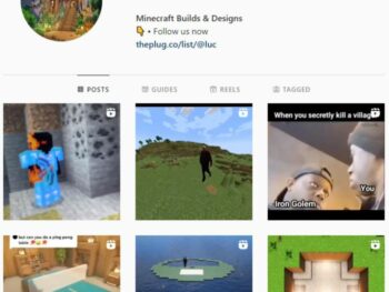 40K Minecraft Gaming Instagram Account for sale