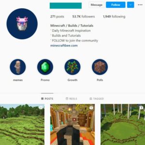 50K Minecraft Gaming Instagram Account for sale