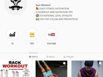 6K Male Gym Fitness Instagram Account for sale