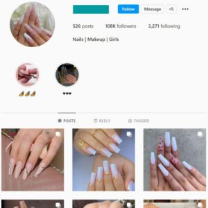 100K Beauty Nails Instagram Account for sale
