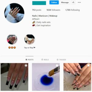 100K Beauty Nails Instagram Account for sale