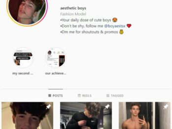 105K Boys Aesthetics Fitness Instagram Account for sale