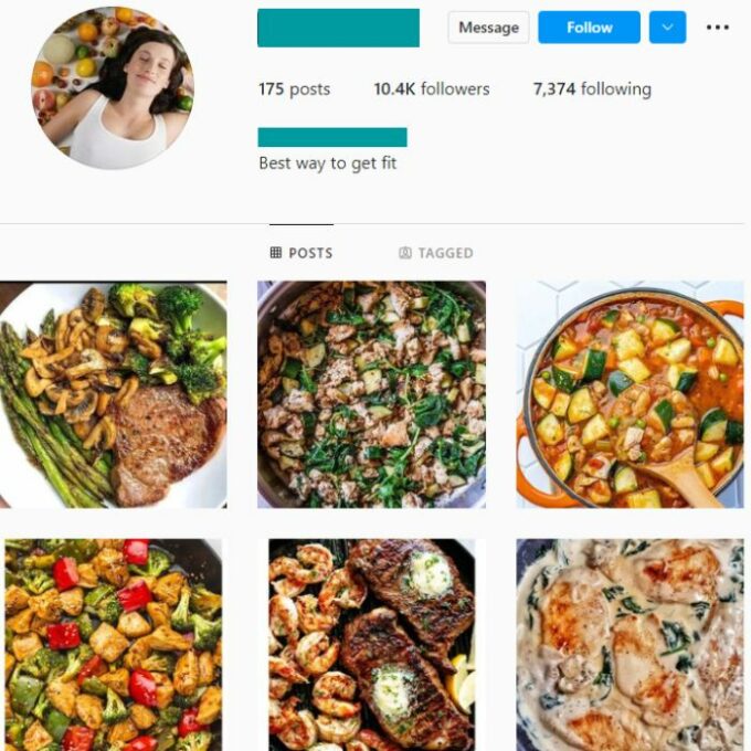 10K Food Keto Diet Instagram Account for sale