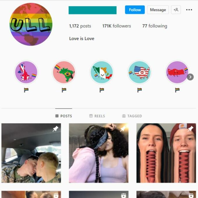 170K LGBT Community Instagram Account for sale