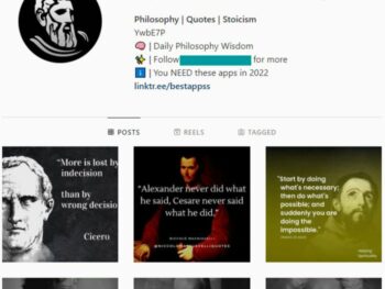 20K Philosophy Quotes Instagram Account for sale