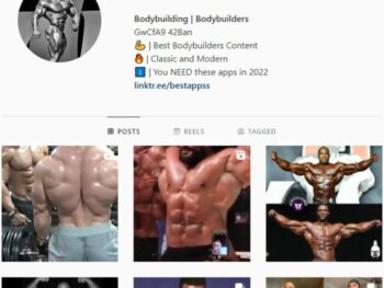 30K Bodybuilding Gym Instagram Account for sale