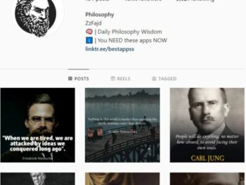 35K Philosophy Quotes Instagram Account for sale