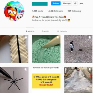 40K DIY Crafts Instagram Account for sale