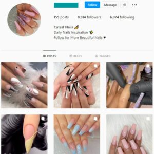 8K Beauty Nails Instagram Account for sale